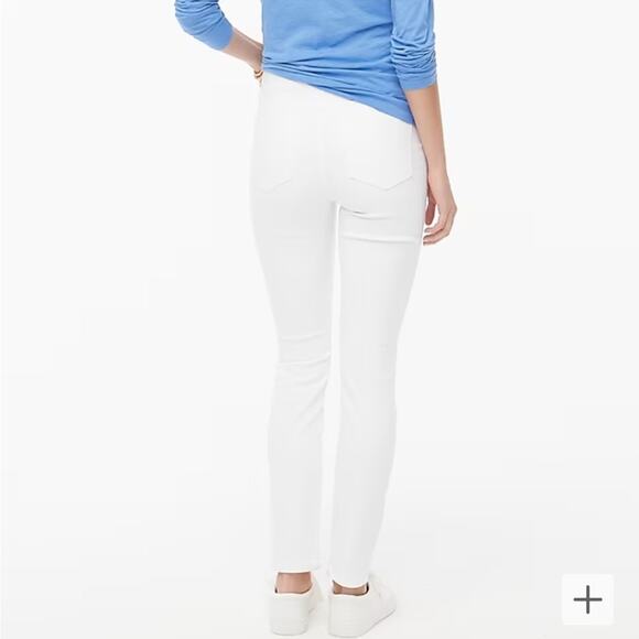 NWT J. Crew White maternity jean in signature stretch Slim Fit Full Length BR173 - Picture 3 of 14